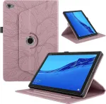 Tedtikjt dėklas, skirtas Huawei Mediapad M5 lite 10.1 colių 2018 plan&scaron;etiniam kompiuteriui, atverčiamas Pu odos 360&deg; pasukamas daugia kampų stovas, apsauginis dėklas, skirtas Huawei Mediapad M5 lite 10.1 colių, rožinio aukso medis