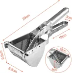 Brevanza bulvių trintuvas, nerūdijančio plieno stabilus, bulvių trintuvas, nerūdijančio plieno bulvių spaustuvas, bulvių spaetzle presas, nerūdijantis bulvių presas daržovių ko&scaron;ei, bulvių ko&scaron;ei, vaisiams