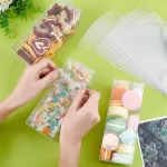 Benecreat 20 x pvc plastikiniai dovanų organizatoriai, 7 x 7 x 18 cm, didelės skaidrios vestuvių dovanų dėžutės papuo&scaron;alų laikymui, vestuvėms, valentino dienai