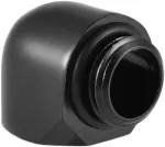 Richer-r 1 vnt. G1 / 4 colio sriegio adapteris, 1 žalvario 90 laipsnių jungties adapteris G1 / 4 sriegio adapterio rinkinys, tinkamas Cpu vandens au&scaron;inimo radiatoriui, juodas (nuo vyri&scaron;ko iki moteri&scaron;ko)