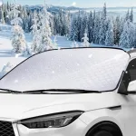 Wuiil priekinio stiklo uždangalas, automobilio priekinio stiklo uždangalas, apsauga žiemą, sulankstomas, nuimamas, priekinio stiklo uždangalas nuo sniego, &scaron;alčio ir saulės