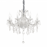 Pakabinamas &scaron;viestuvas Ideal Lux Suspended lamp with 8 lights NAPOLEON, E14, chrome