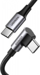 UGREEN US334 USB-C - USB-C kampinis laidas 5A PD 100W 1m
