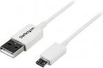 Kabelis USB StarTech USB-A - microUSB 0,5 m Baltas (USBPAUB50CMW)
