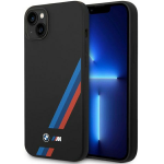 BMW silikoninis dėklas iPhone 14 Plus / 15 Plus, juodas