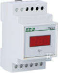 F&F 1fazės skaitmeninis modulinis voltmetras 100-300V, AC tikslumas 1% (DMV-1)