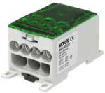 MOREK Paskirstymo blokas OJL400A žalias įėjimas: 1xAL/CU 95-240mm2 i&scaron;ėjimas: 3x6-50mm2 4x2,5-35mm 1000V MAB1401B10