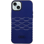Dėklas Apple iPhone 15 Plus / 14 Plus Audi IML MagSafe (AU-IMLMIP15M-A6/D3-BE) mėlynos spalvos