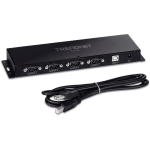 TRENDnet 4 prievadų USB į nuoseklųjį RS232