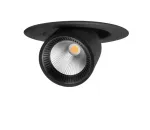 6,5W LED įleidžiamas pakreipiamas &scaron;viestuvas POP UP, juodas, 3000K, 30&ordm;