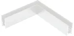 Pavir&scaron;inio magnetinės sistemos ZAMBELIS bėgelio horizontalus kampinis sujungimas, 48V, baltas, 2082W-C2