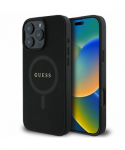 Guess Saffiano Classic Logo MagSafe Apple iPhone 16 Plus - dėklas telefonui juodos spalvos