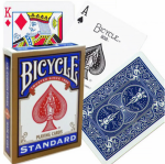 Bicycle Rider Standard Pokerio Kortos Auksiniu Apvadu (Mėlynos)