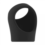 Sono By Shots Screaming O No.45 Adjustable Ring with Ball Strap, Juodas TPE