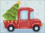 Hobilt New Year Lorry 20х15 Deimantinio Paveikslo komplektas Cs2693