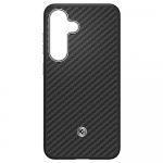 Samsung Spigen Enzo Aramid Magnet Galaxy S25 Plus dėklas telefonui juodos spalvos