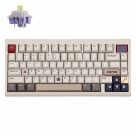 Epomaker klaviatūra TH80 Pro V2 su Wisteria jungikliais, balta