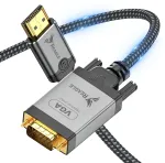 Adapteris AV Reagle Kabelis HDMI na VGA 2M FULL HD D-SUB Płaski Przew&oacute;d Adapteris 1080p (RHVG200S)
