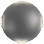 Sieninis &scaron;viestuvas 12W LED sieninis lauko &scaron;viestuvas MILESTONE, tamsiai pilkas, 3000K, IP54, &scaron;viečia į vir&scaron;ų ir į apačią, 90500
