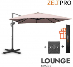 Zeltpro Lauko skėtis su Solid padu (užvalkalas dovanų) Lounge Taupe