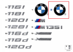 BMW Emblema 1 F40 2018 2019 Originalus 51148492586