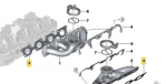BMW Exhaust manifold/cylinder head gasket Originalus 11628693121 5' G30 (10/2015 &mdash; 12/2019) 6' F06 Gran Coup&eacute; LCI (06/2014 &mdash; 09/2018) 6' F12 LCI (05/2014 &mdash; 05/2018) 6' F13 LCI (06/2014 &mdash; 10/2017) 7' G11 (10/2014 &mdash; 02/2019) 7' G11 LCI (01/2018 &mdash; 12/20 ...