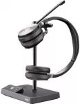 &bdquo;Yealink WH62&ldquo; dvigubos UC ausinės, belaidės, biurui / skambučių centrui, 20&ndash;20 000 Hz, 127 g, ausinės, juodos