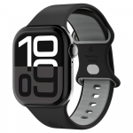 Juoda apyrankė Apple Watch 6 / 7 / 8 / 9 / 10 / SE / Ultra 1 / 2 (44 / 45 / 46 / 49 mm) laikrodžiui "Spigen Nano Pop"