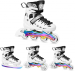 NH10905 4in1 LED RIEDINĖS RIEDĖS BALTOS SU SKIRTINGŲ L DYDŽIO VAVORYK&Scaron;TĖS RIEDUOČIŲ PRIEMONĖMIS (39-42) NILS EXTREME