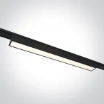 10W LED &scaron;viestuvas į magnetines sistemas FLAT, juodas, 3000/4000/5000K, 48V, 120&deg;, 43100FB/B/V