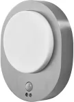 Sieninis &scaron;viestuvas 8W LED sieninis fasado &scaron;viestuvas ENDURA STYLE DISC, plieno sp., 3000K, su judesio davikliu, IP44