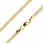Geltono aukso grandinėlė "Double Curb" Brasco 63247