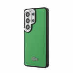 Lacoste Petit Pique metalinis logotipo magnetinis dėklas, skirtas &bdquo;Samsung Galaxy S26 Ultra&ldquo;, estragono žalias