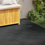 Žingsnių akmuo 6 pcs Juodas 40,5 x 40,5 x 2 cm Guma