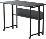 Spacetronik Sulankstomas mobilus staliukas, stalvir&scaron;is 120x58 cm, juodas