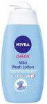 Nivea Baby Kūno prausiklis Mild Bath Du&scaron;o gelis 450ml du&scaron;o želė