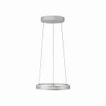 50W LED pakabinamas &scaron;viestuvas E-LOOP, aliuminio sp., 2700-5000K, dimeriuojamas, 50cm, reguliuojamo auk&scaron;čio
