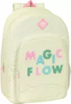 GLow LAb Mokyklinė kuprinė Glow Lab Magic flow Kremas (30 x 46 x 14 cm)