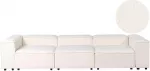 Beliani 3 vietų modulinė sofa ARDAL Boucle, balk&scaron;va