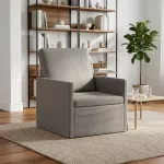 Sofa Krėslas &Scaron;viesiai pilka 70 x 81 x 82 cm Aksomas