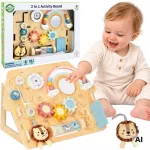 WOOPIE Žalias 2-in-1 House Manipulation Board 8 pcs.