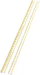 Žalvarinis apvalus strypas 300x3mm, 5 vnt.