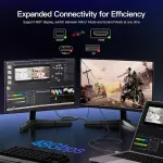 Displayport į Hdmi 2.1 Kabelis 8k 60hz, 4k 144hz, Hdr, Vrr