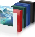 Nviyam 500 ki&scaron;enėlių kortelių dėklai, 5 x 100 kortelių dėklai, 66 x 91 mm standartinio dydžio kortelių dėklas prekybos kortelėms, magic the gathering dėklai, Mtg, sporto kortelės