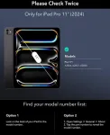 Esr dėklas su klaviatūra, skirtas ipad pro 11 colių (m4 2024), dėklas su reguliuojamu magnetiniu stovu, auk&scaron;tas/paauk&scaron;tintas režimas, nuimamas apsauginis dėklas, rebound 360 serija, juodas