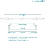 Enoaudio Mogami 2893 Quad Hifi audio mini jack kabelis | Amphenol Gold 3.5 mm stereo jack (mini jack), 5.0 m