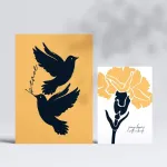 Nacnic Peaceful Modernmix 1 spaudinių rinkinys - 12 vienetų: 4 A3 ir 8 A4 - be rėmelių, žavinga dizaino kolekcija sienų meno spaudinių plakatas sienų dekoracija
