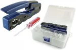Profesionalus plieno gofravimo įrankis ethernet rj45 su tęstinumo technologija, tinkamas cat.5e, cat.6 ir cat.7 jungtims