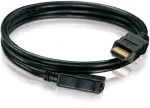 Hdsupply x-hc005-xxxe didelės spartos hdmi prailginimo kabelis su ethernet, hdmi-a ki&scaron;tukas (19 kontaktų) į hdmi-a lizdą (19 kontaktų), paauksuoti kontaktai, juodas