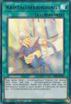 Yu Gi Oh Lds1-de112 &ndash; Crystal Connection &ndash; Ultra Rare (violetinis &scaron;riftas) &ndash; Yugioh &ndash; vokiečių kalba &ndash; 1-asis leidimas rinkinyje su Ultra Pro Toploader ir Ultra Pro apsauginiu dėklu (skaidrus)